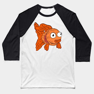 cute goldfish cartoon artwork. pet fish. Baseball T-Shirt